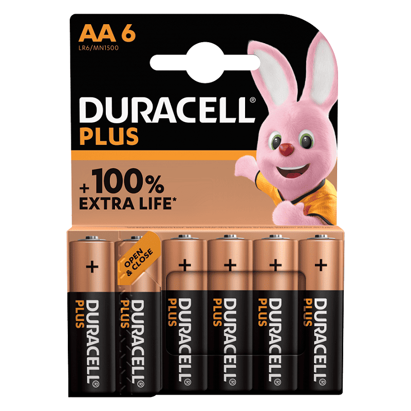 Piles Duracell+ x6 LR06 AAB6 - Piles5