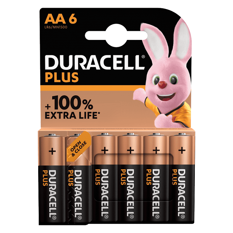 Piles Duracell+ x6 LR06 AAB6 - Piles5 Piles Duracell+ x6 LR06 AAB6 - Piles5