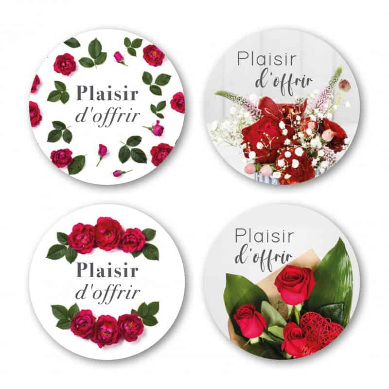 Étiquette adhésive "Plaisir d'offrir" - Gypzo Étiquette adhésive "Plaisir d'offrir" - Gypzo