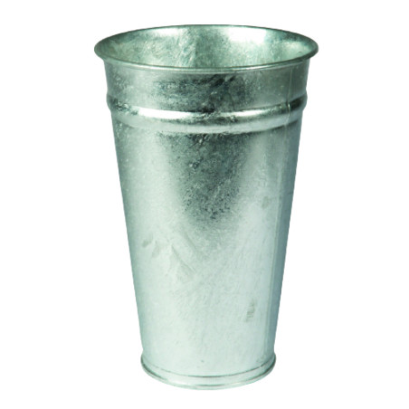 Vase zinc conique naturel Erna- grossiste fleuriste