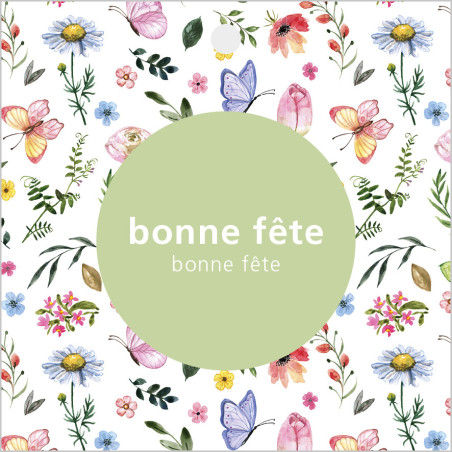 Carte carrée 7,5 x 7,5 CM 12 pcs - Anorck