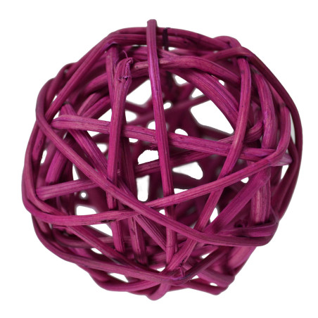Boule osier D. 4 CM - Zeff - Décoration - Grossiste