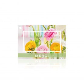 Carte de remerciement pour fleuriste x10