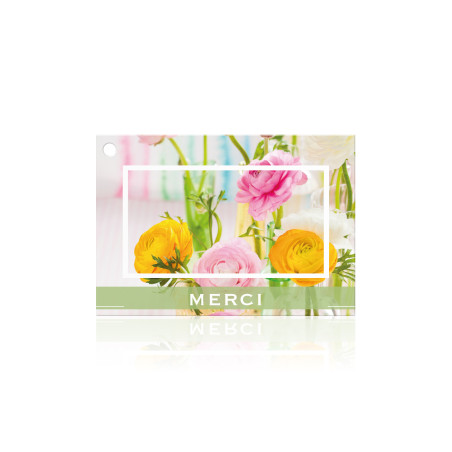 Carte de remerciement pour fleuriste x10