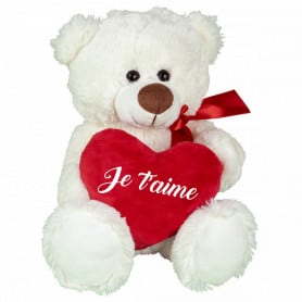 Peluche ourson St Valentin...