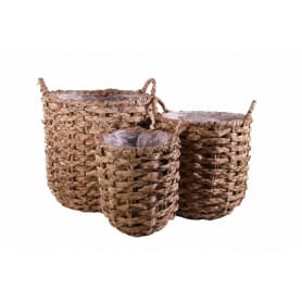 Set de 3 paniers rond en...