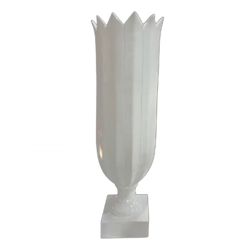 Vase en résine blanc décoration événementielle Vase en résine blanc décoration événementielle