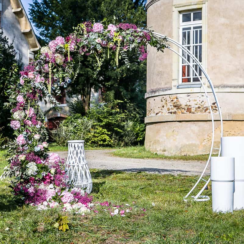 Arche de mariage ronde en metal - décoration événementielle