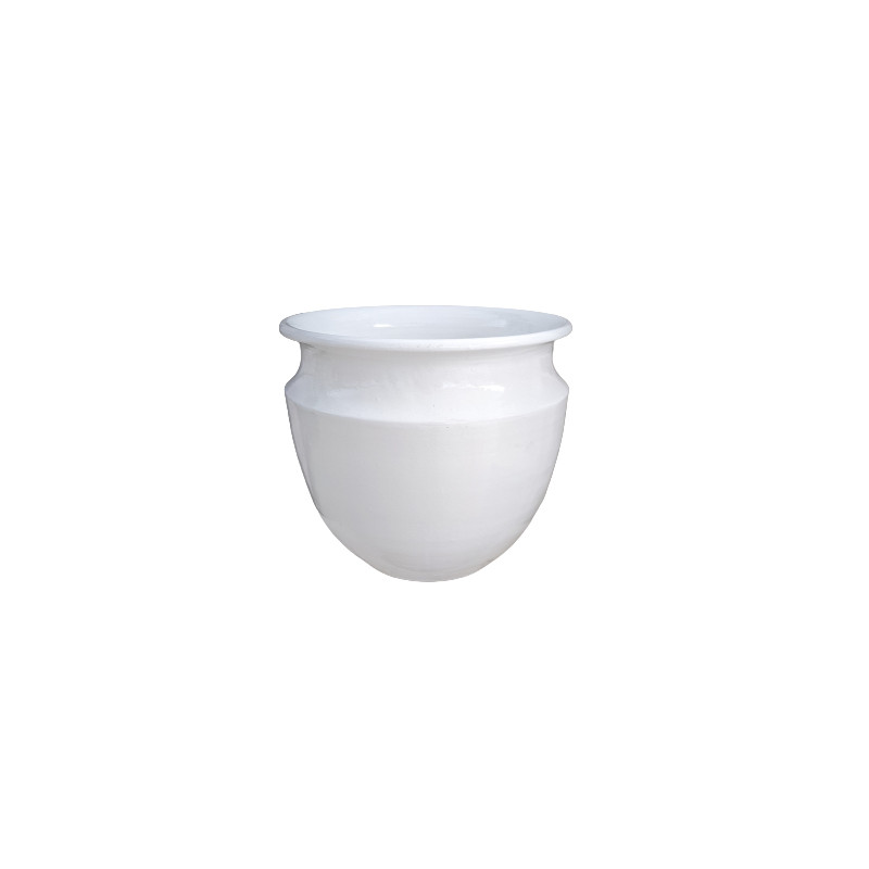 C-Pot céramique à col blanc Eri