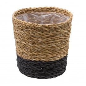 Cache-pot naturel en jute - Grossiste fleuriste déécoration tendance