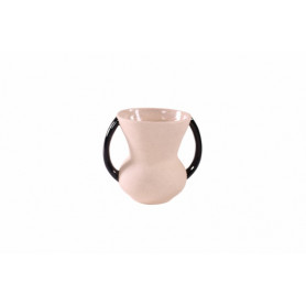 Vase en céramique avec 2 anses - Grossiste fleuriste déco tendance