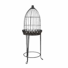 Set de 2 cages sur pieds en métal - Grossiste fleuriste déco vintage