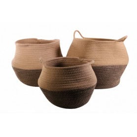 Set de 3 paniers - Grossiste fleuriste décoration tendance cache pot