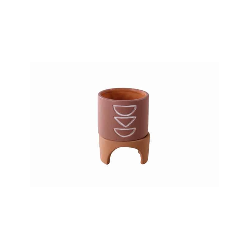 Cache-pot en terre cuite - Grossiste pot de fleurs tendance design