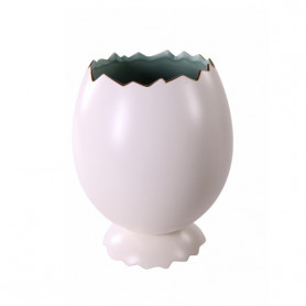 Vase œuf en céramique - Grossiste décoration fleurs séchées tendance