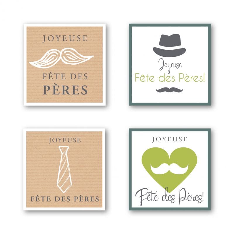 Étiquettes adhésives Joyeuse fête des pères Tamak Étiquettes adhésives Joyeuse fête des pères Tamak