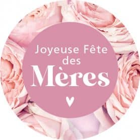 Étiquettes adhésives Joyeuse fête des mères - Anja - 2 coloris