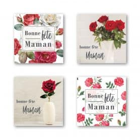 Étiquettes adhésives "Bonne fête Maman" - Cerda