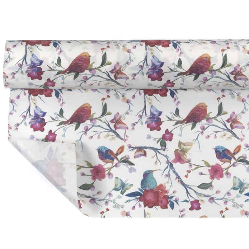 Papier kraft fantaisie 0,80 x 40M - Bird - 2 coloris Papier kraft fantaisie 0,80 x 40M - Bird - 2 coloris