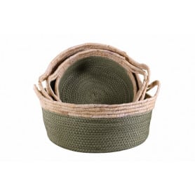 Set de 3 paniers en osier - Grossiste décoration tendance design