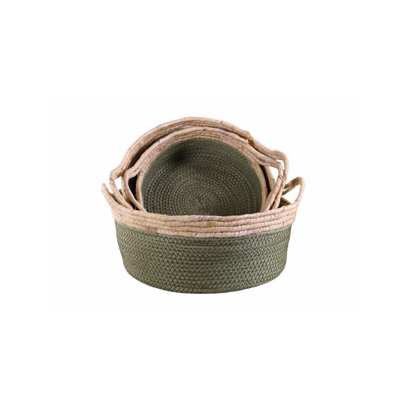Set de 3 paniers en osier - Grossiste décoration tendance design Set de 3 paniers en osier - Grossiste décoration tendance design