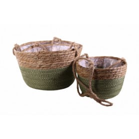 Set de 3 paniers en osier - Grossiste décoration tendance design