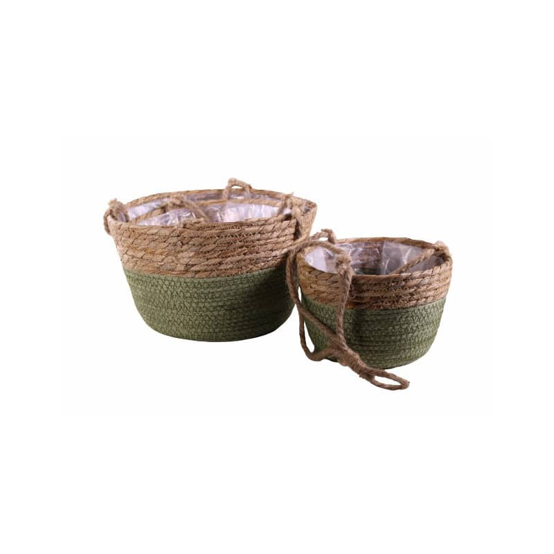Set de 3 paniers en osier Grossiste d coration tendance design