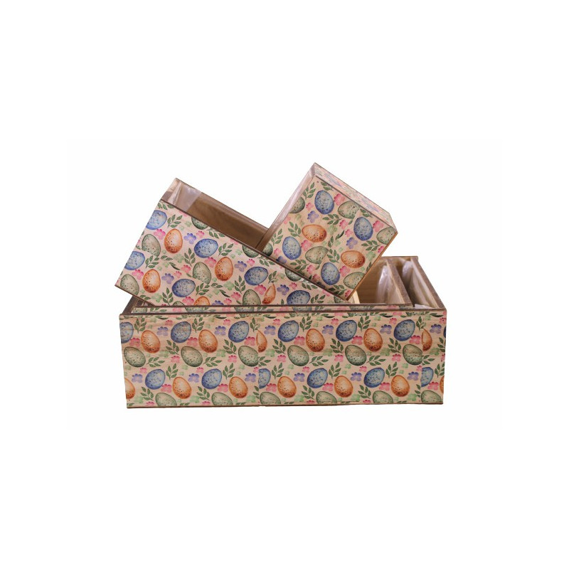 Set de 4 boites rectangulaires - Grossiste fleuriste décoration design