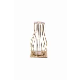 Vase en verre et support...
