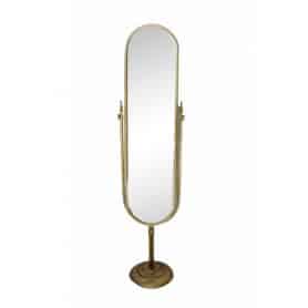 Miroir doré sur pied - Grossiste fleuriste décoration tendance design