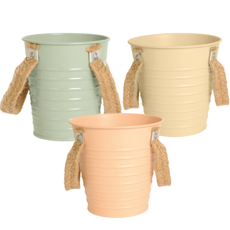 Pot zinc assortis anse corde Svoboda Grossiste pot de fleurs zinc Pot zinc assortis anse corde Svoboda Grossiste pot de fleurs zinc