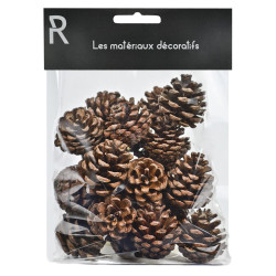 Sachet de 6 pommes de pin grossiste décoration de table