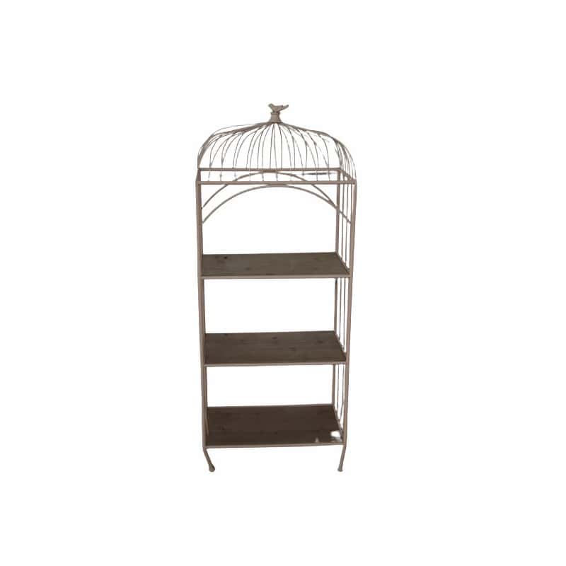 Etagère en métal style cage - Grossiste fleuriste mobilier décoration