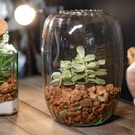 Vase fantaisie en verre - Grossiste fleuriste eco responsable design