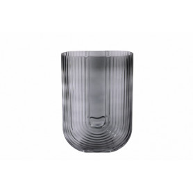 Vase en verre gris Trebic