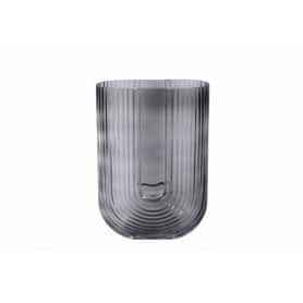 Vase en verre gris - Grossiste contenants fleuriste