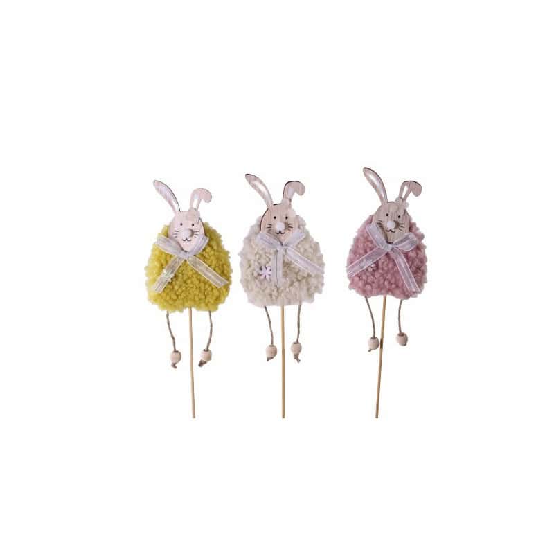 Sachet de 6 pics lapins (assortiment de 3 couleurs) - Humpo Sachet de 6 pics lapins (assortiment de 3 couleurs) - Humpo