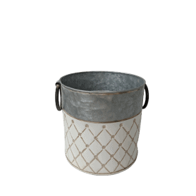 Lots de 3 pots en Zinc Welby