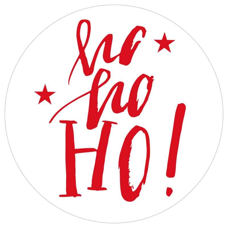 Etiquettes adhésives 'Ho ho ho' - Lanark
