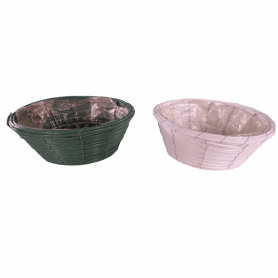Coupe ronde en vannerie plastique 3 tailles - Maroa