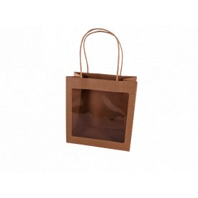 Paquet de 10 sacs kraft à fenêtre - Andra
