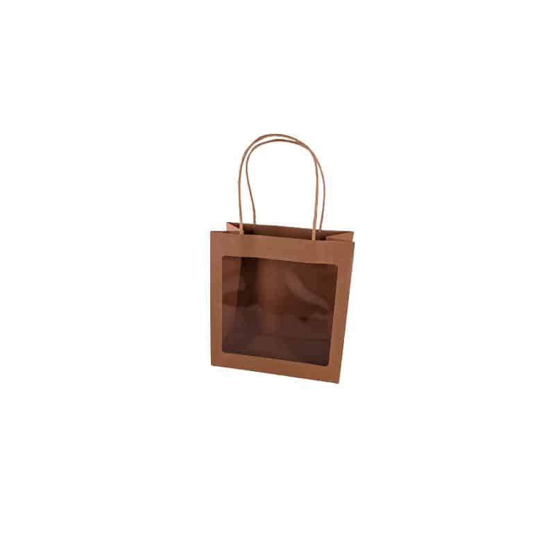 Paquet de 10 sacs kraft à fenêtre - Andra Paquet de 10 sacs kraft à fenêtre - Andra