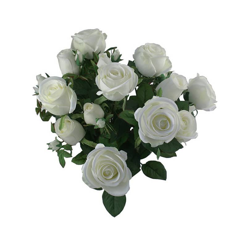 Roses buisson artificielle fleurs artificielles funéraire Roses buisson artificielle fleurs artificielles funéraire