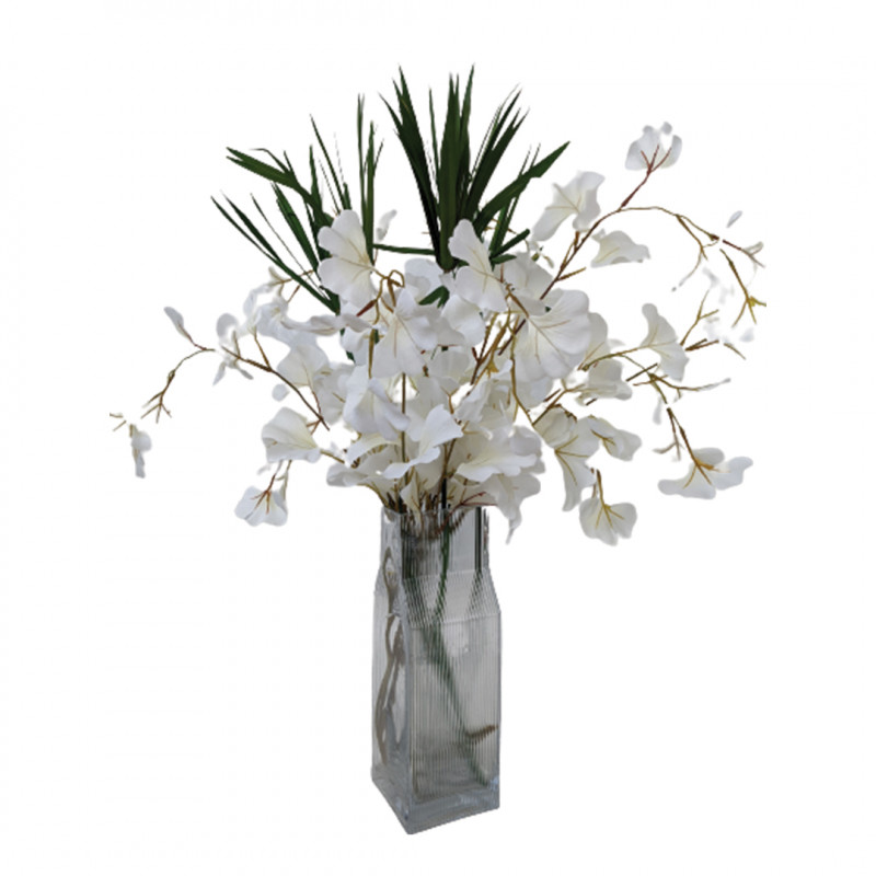 Vase en verre en forme de maison - Grossiste fleuriste décoration