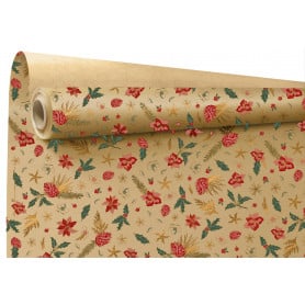 Rouleau de kraft imprimé 0,80x40M - Manlia