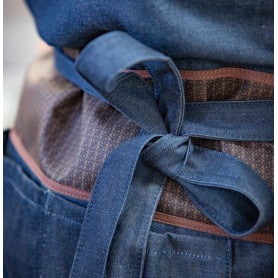 Tablier long en jean 2 poches - Switty