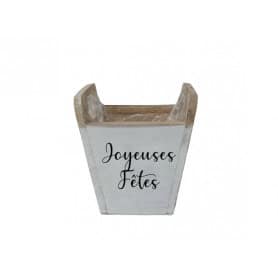 Cache-pot en bois Joyeuses...