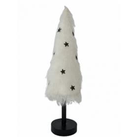 Sapin à poser en fourrure - Grossiste fleuriste déco vitrine noel