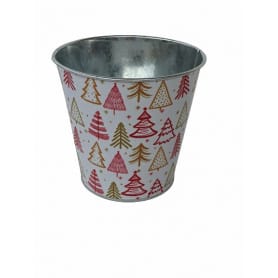 Cache-pot rond zinc Sapinou...