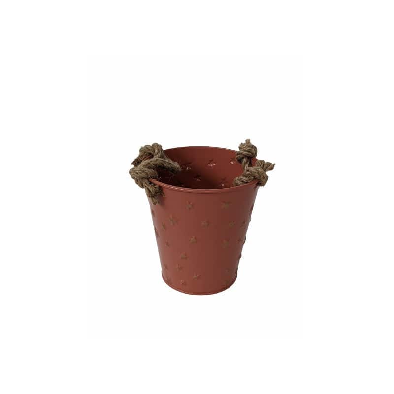 Cache-pot rond en zinc étoiles - Grossiste fleuriste vitrine de Noel Cache-pot rond en zinc étoiles - Grossiste fleuriste vitrine de Noel